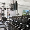 a gym with exercise equipment